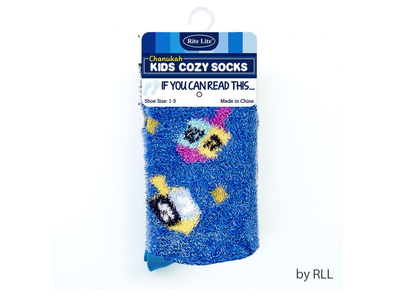 Youth Cozy Dreidels Slipper Socks