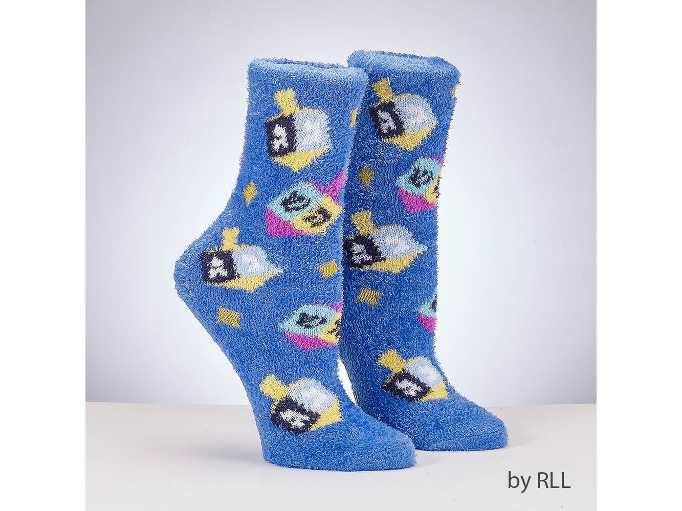 Youth Cozy Dreidels Slipper Socks