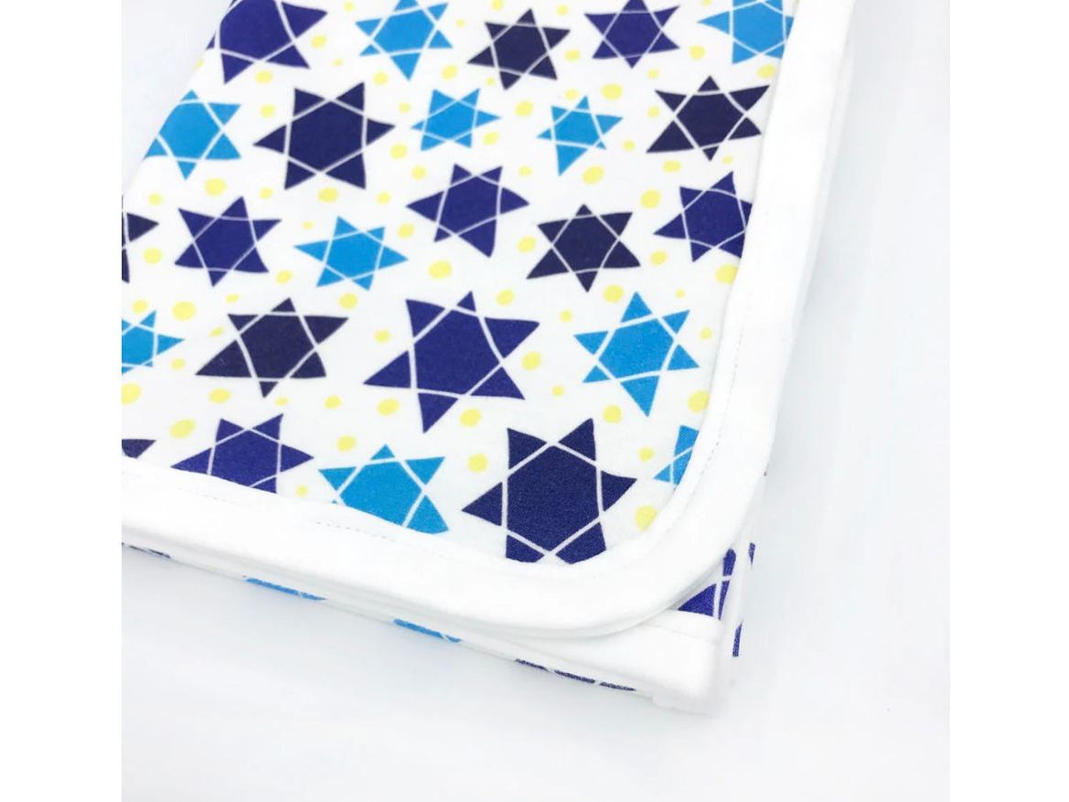 Star of David baby blanket
