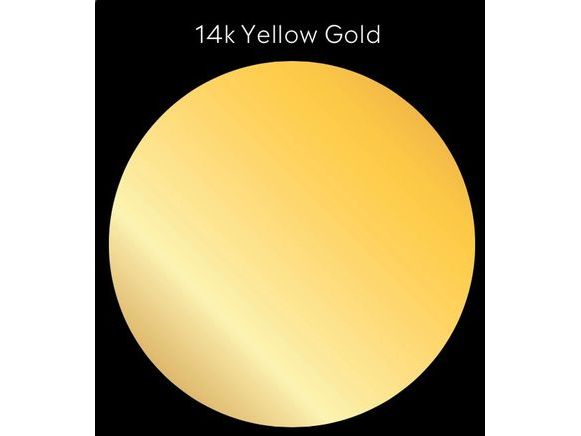 14k Hebrew Initial Necklace