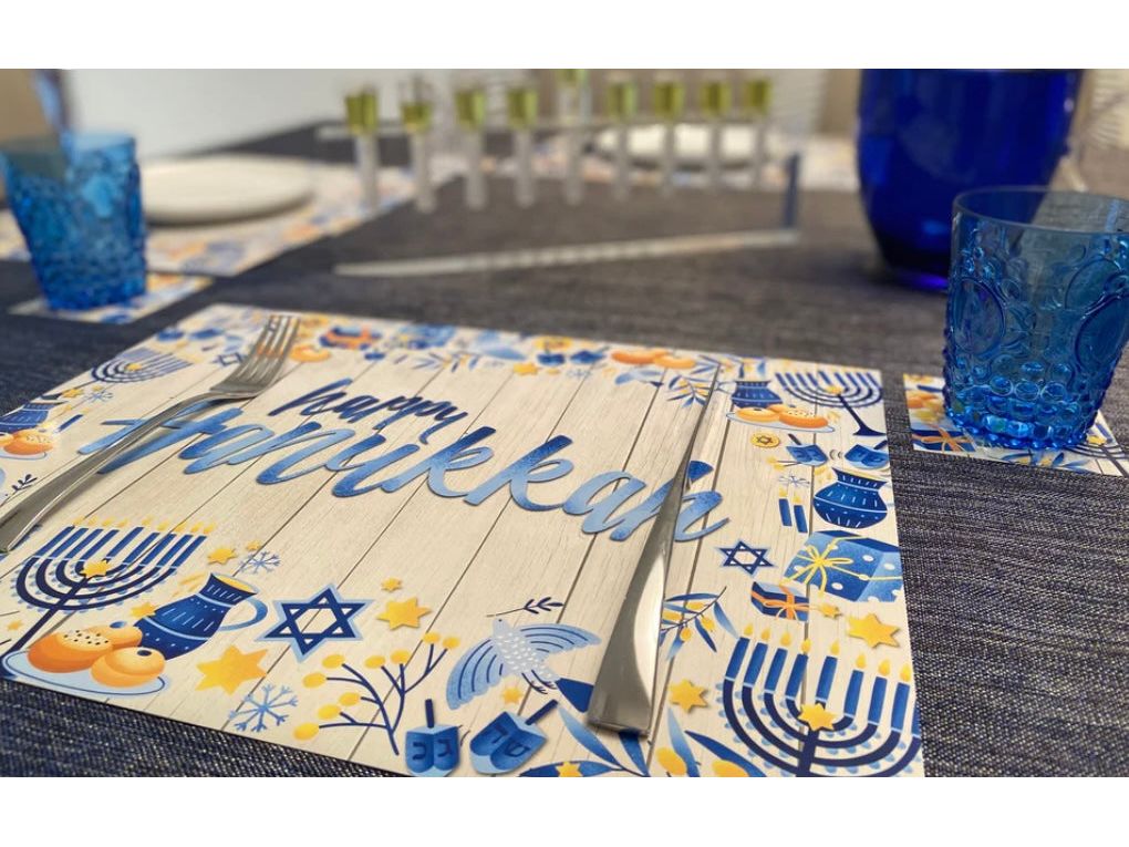 Happy Hanukkah Placemats