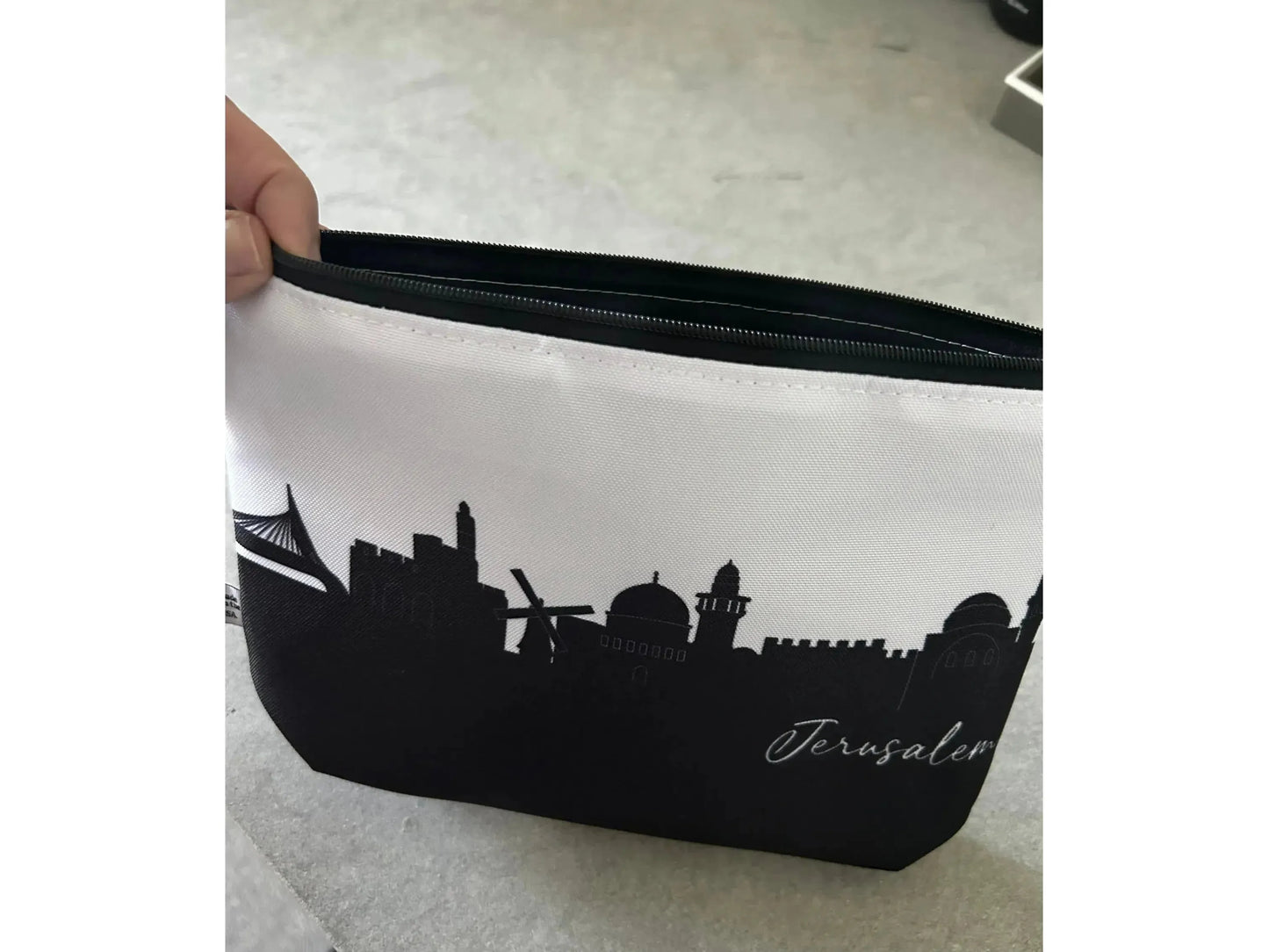 Tel Aviv / Jerusalem Skyline Toiletry Bag