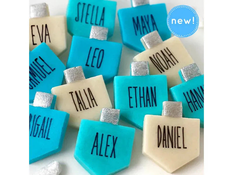 Hanukkah Personalized Marzipan Dreidels