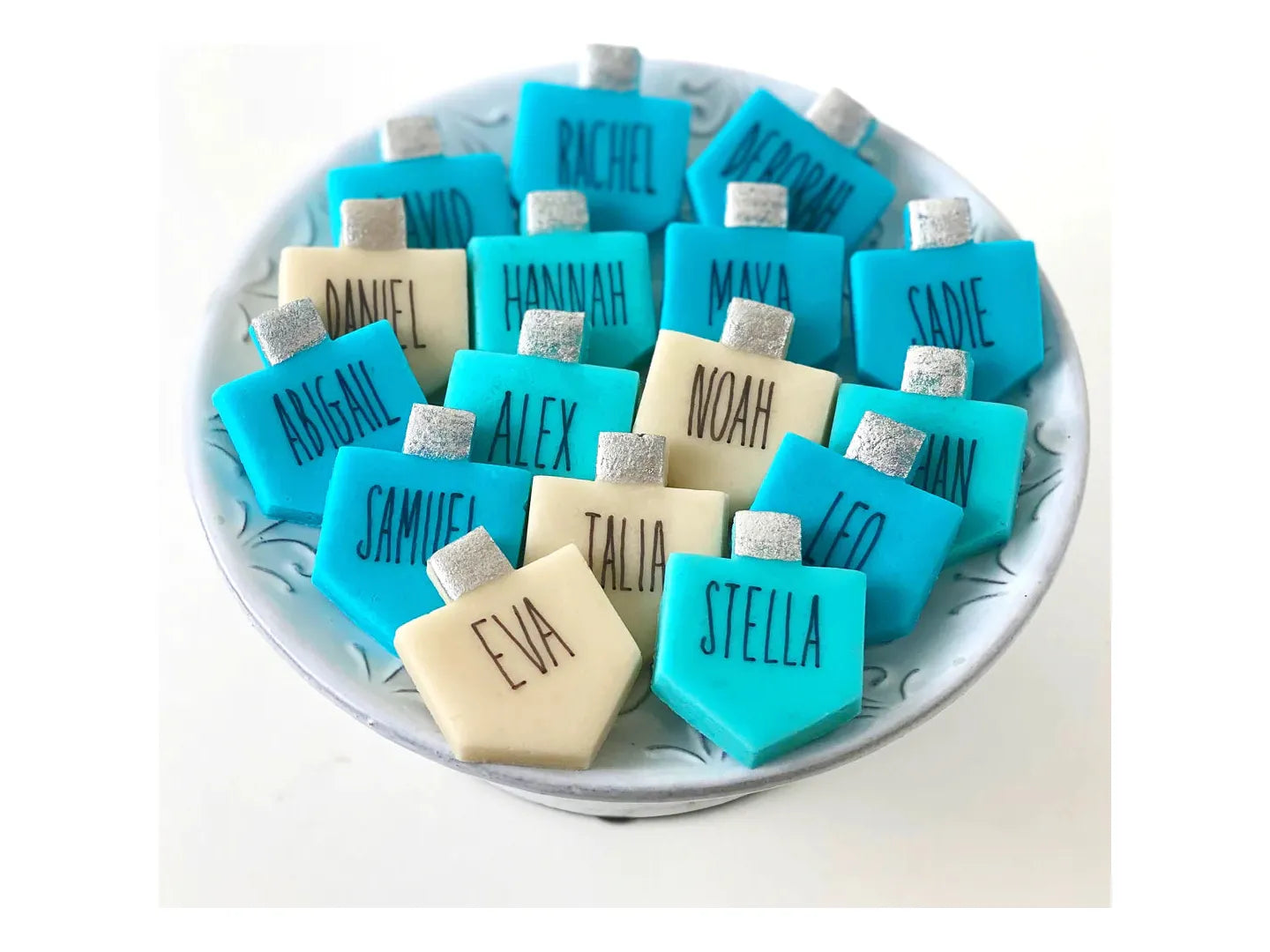 Hanukkah Personalized Marzipan Dreidels