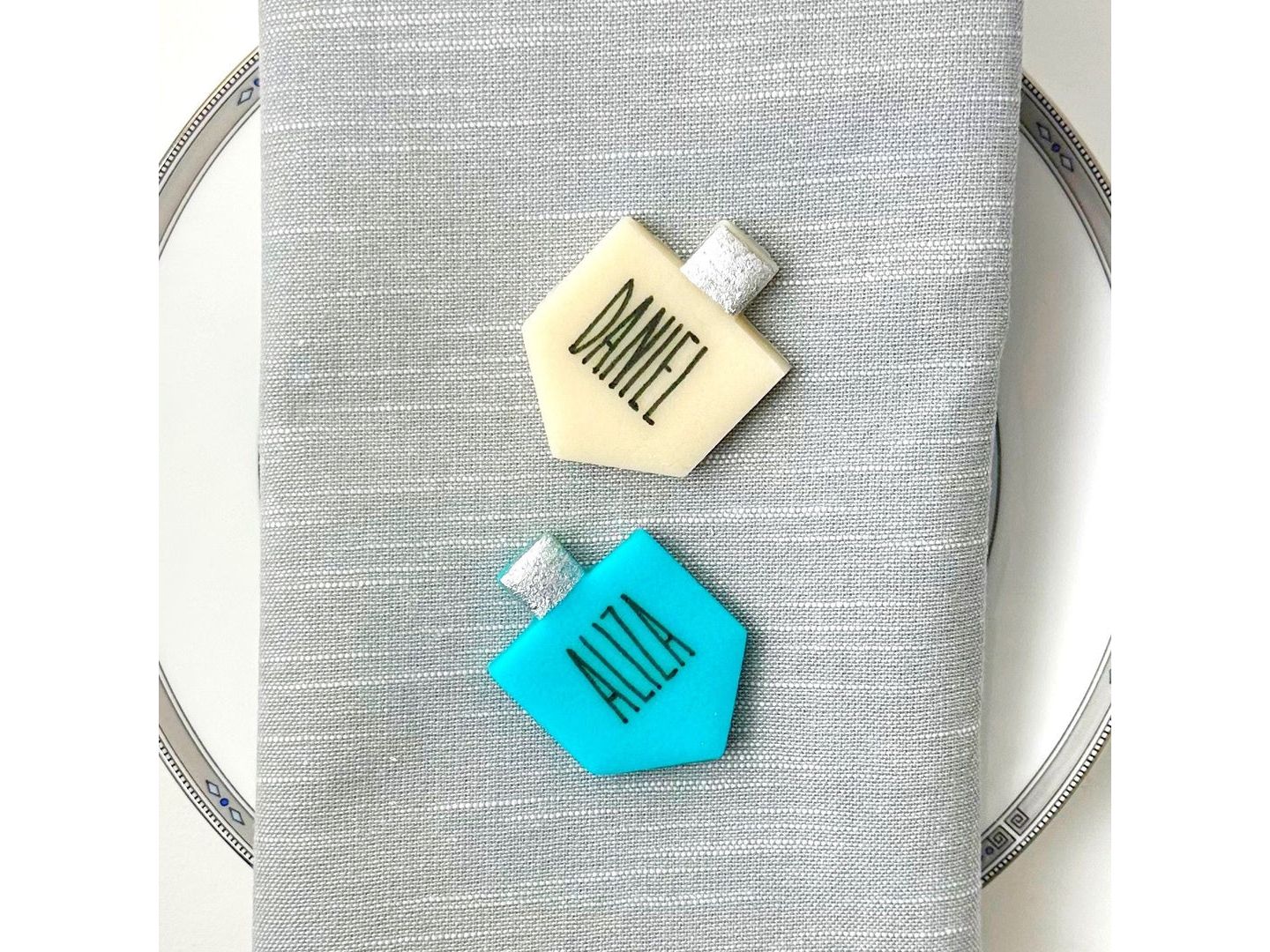 Hanukkah Personalized Marzipan Dreidels