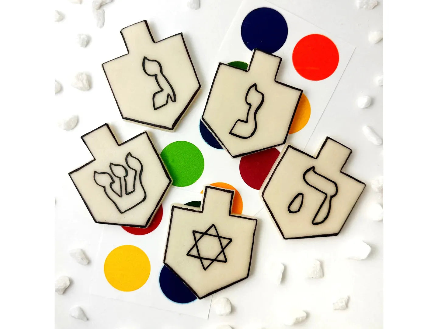 Paint Your Own Hanukkah Dreidels