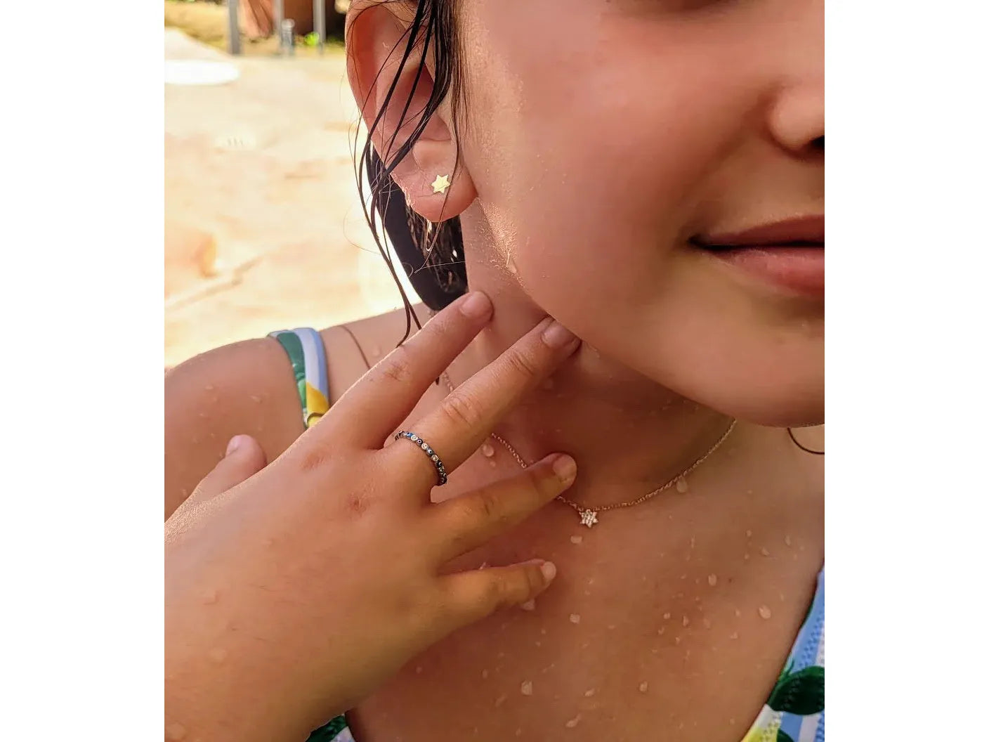 Small Silver Star of David Earrings