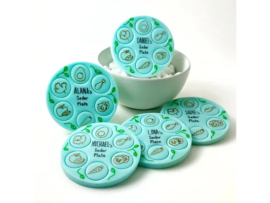 Passover Personalized Marzipan Seder Plates