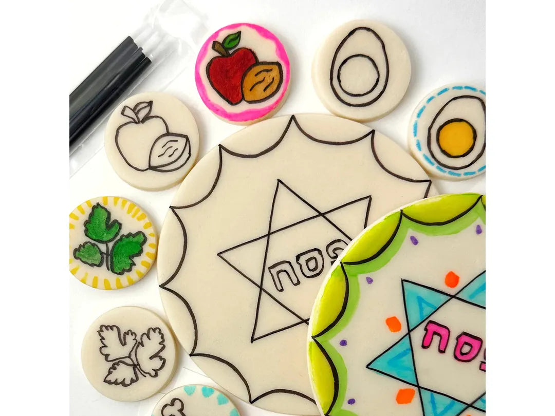 Passover paint your own marzipan Seder plate