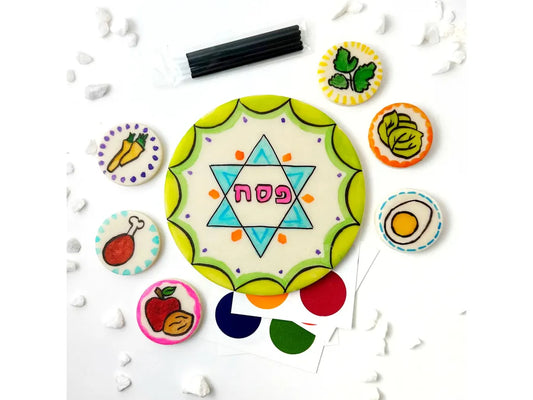 Passover paint your own marzipan Seder plate