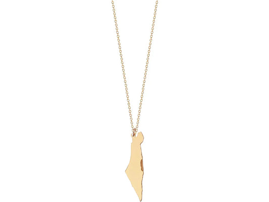 Israel Map Necklace