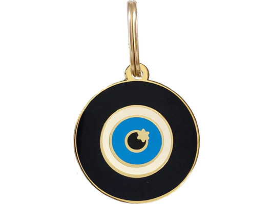 Personalized Jewish Evil Eye Dog Tag