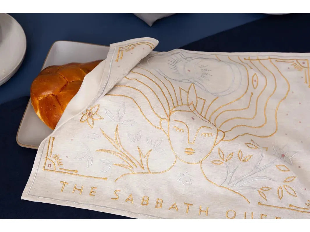 Sabbath Queen Challah Cover - Golden Sand