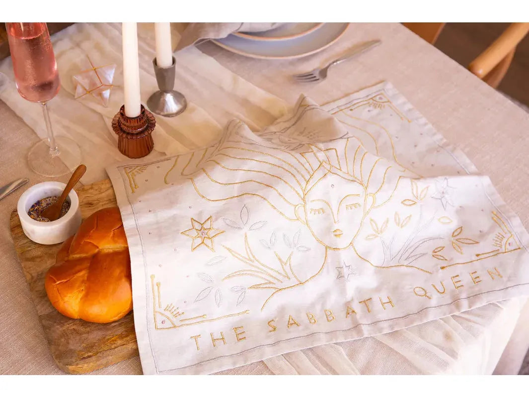 Sabbath Queen Challah Cover - Golden Sand