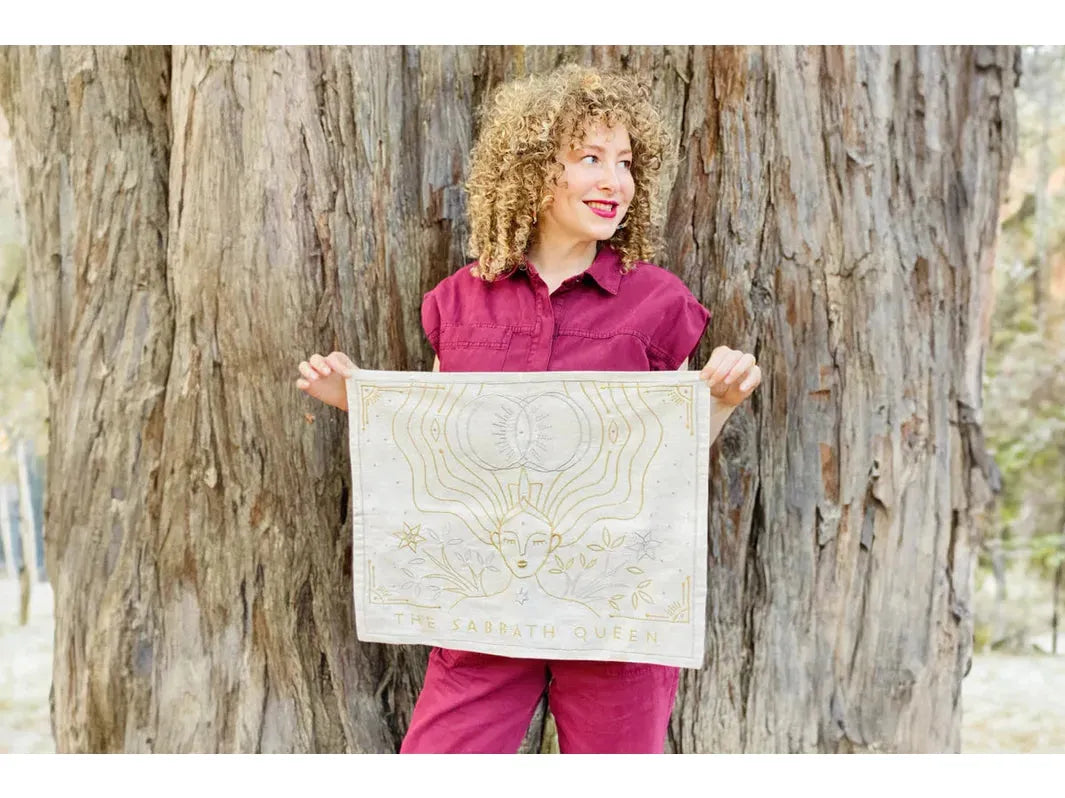 Sabbath Queen Challah Cover - Golden Sand