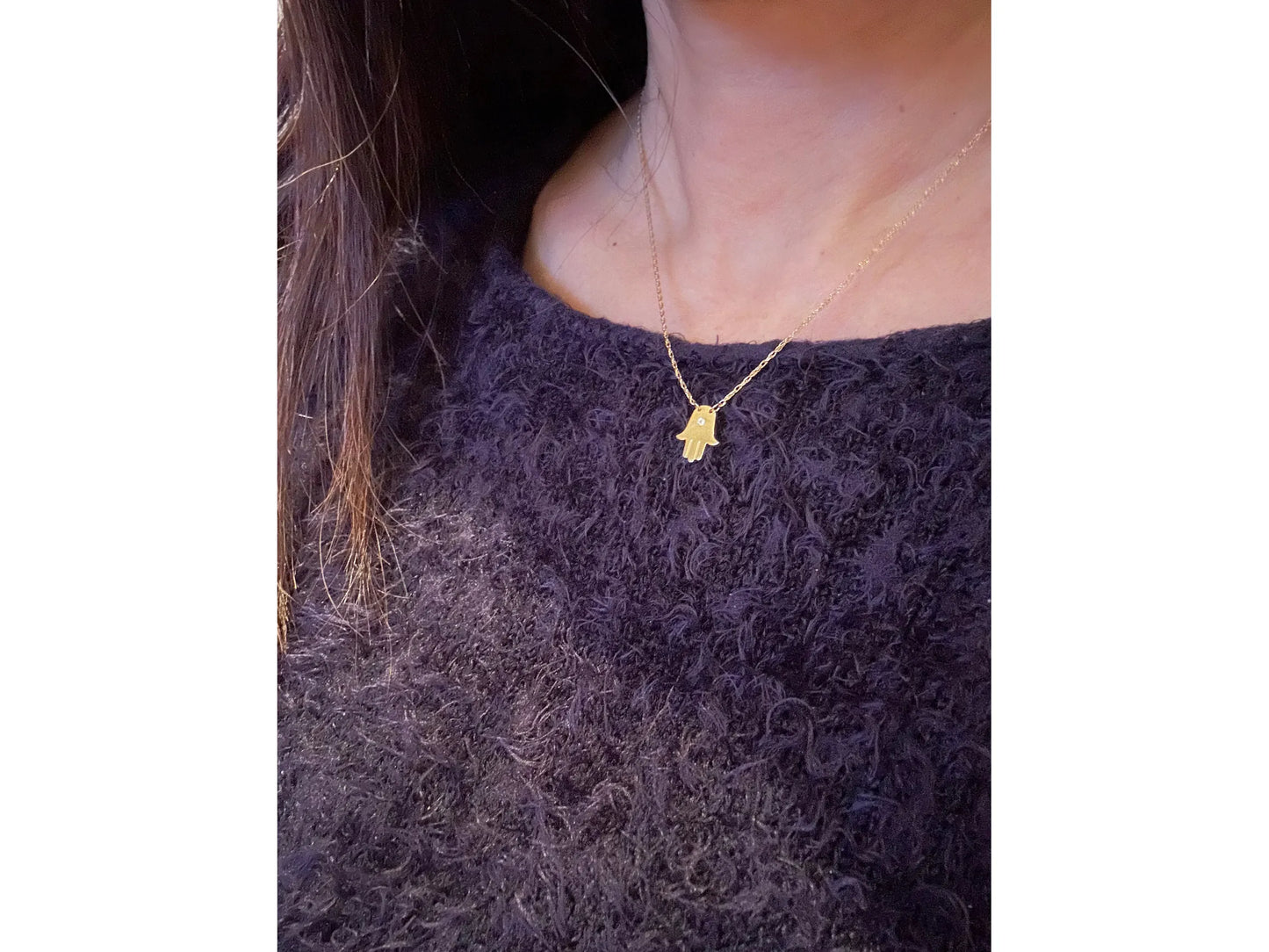 Faith Hamsa Necklace