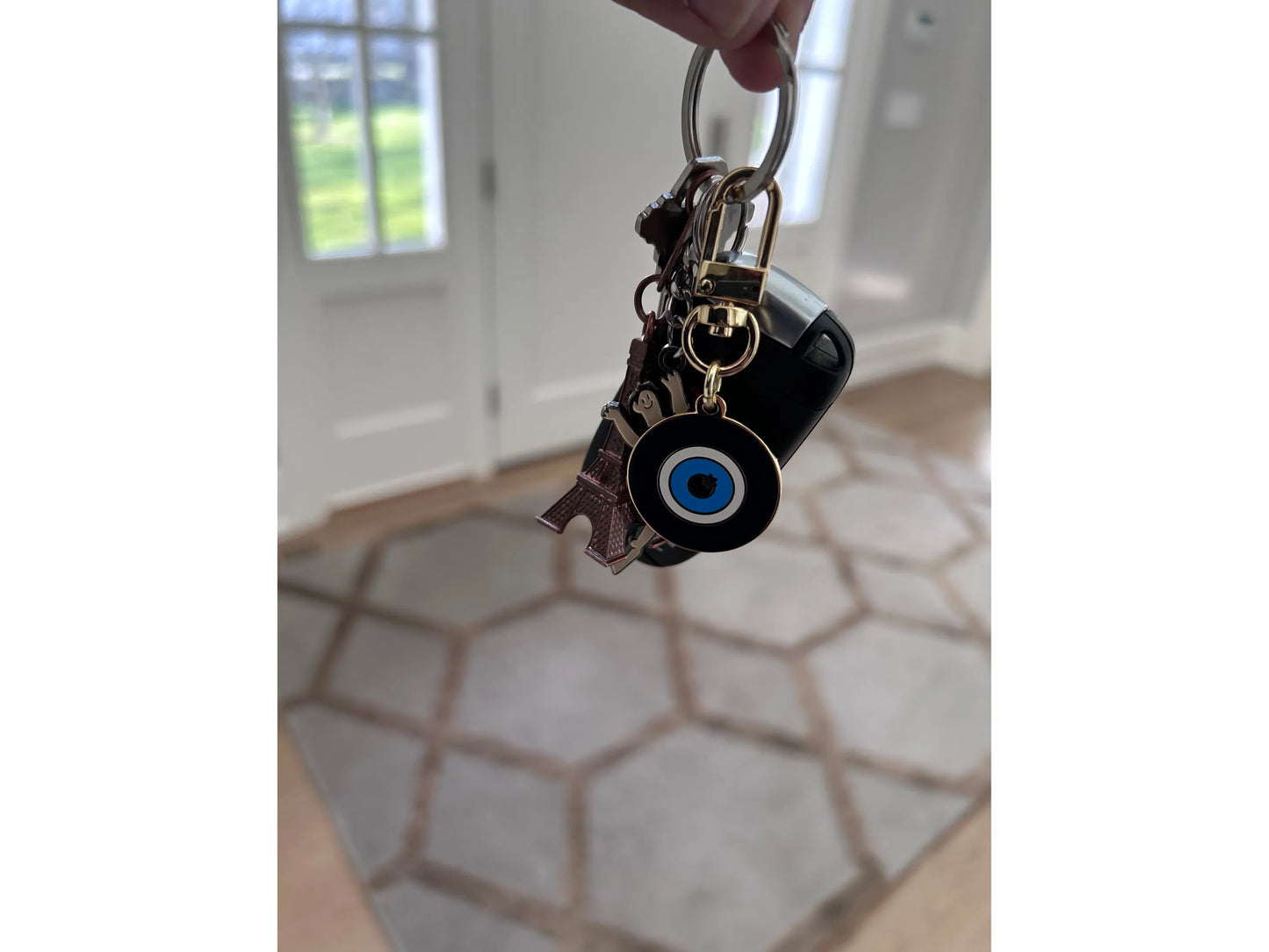 Evil Eye Am Yisrael Chai Key Chain