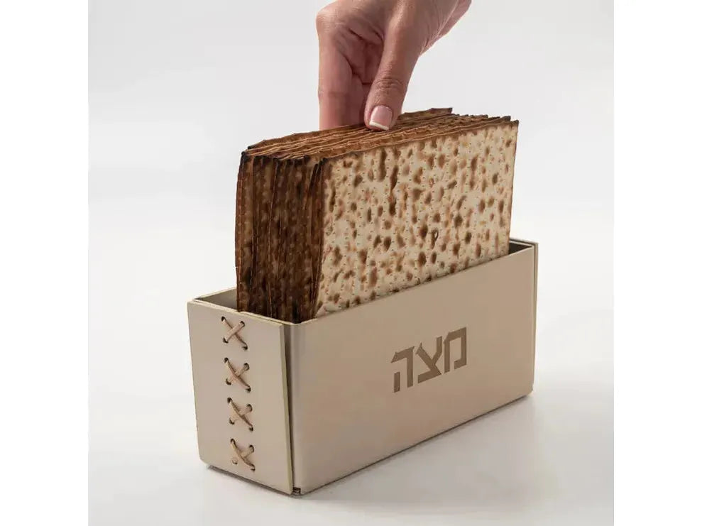 Vegan Leather Matzah Holder
