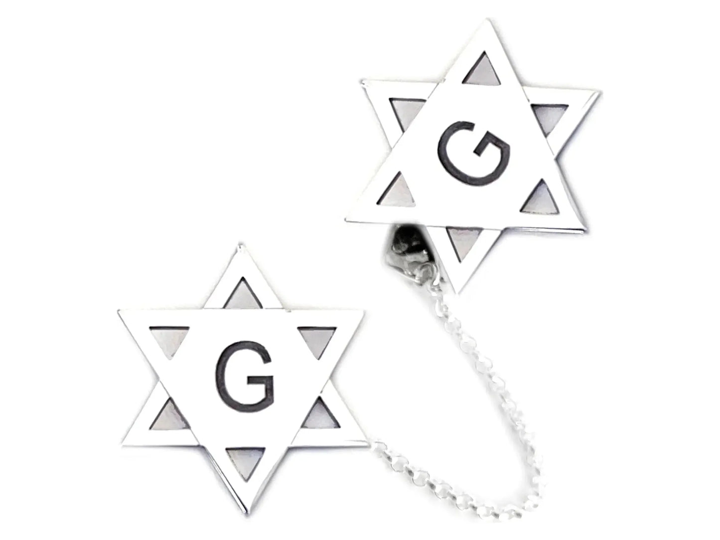 Personalized Star of David Tallit Clips