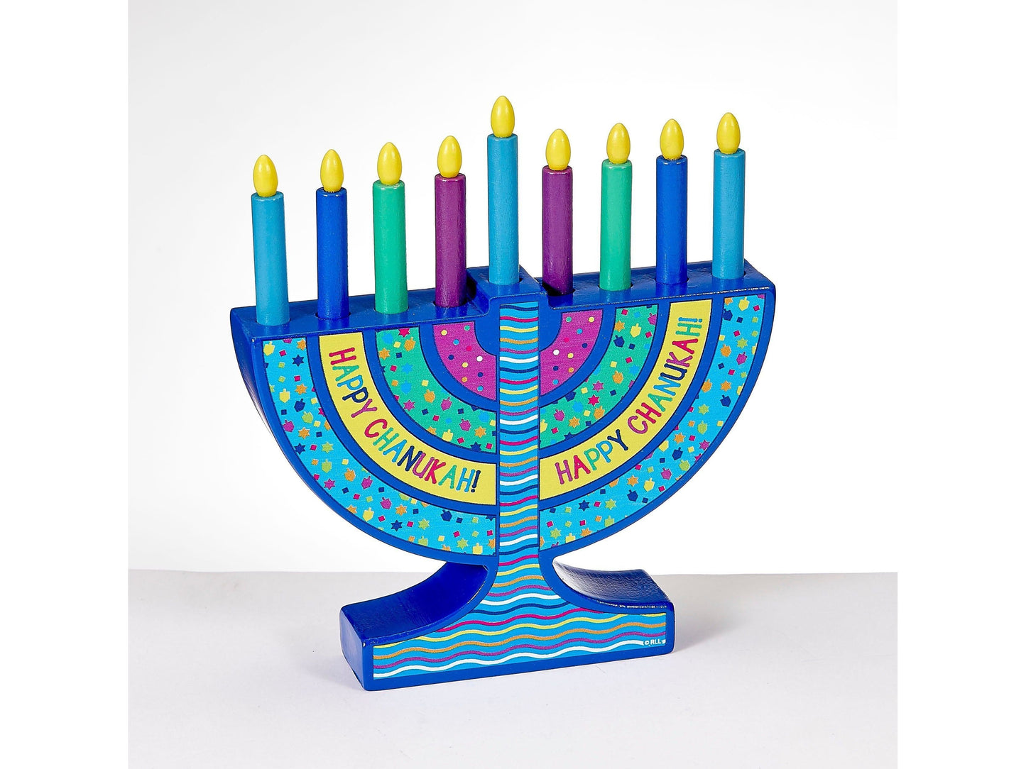 My Mini Wood Menorah With Removable Wood Candles