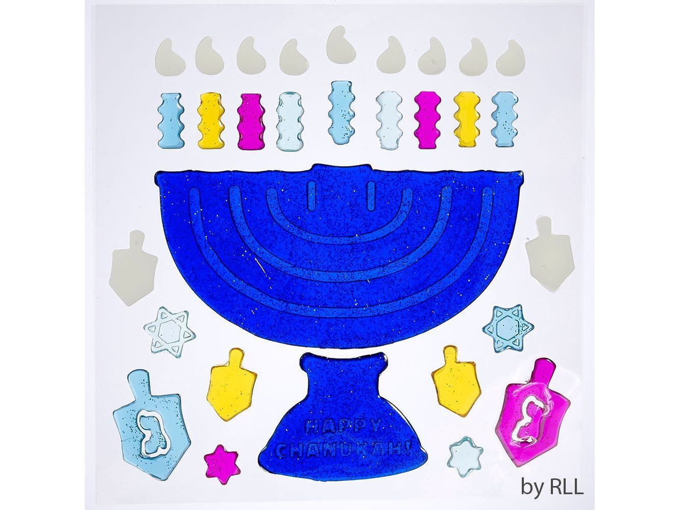 Chanukah window Gel Decoration