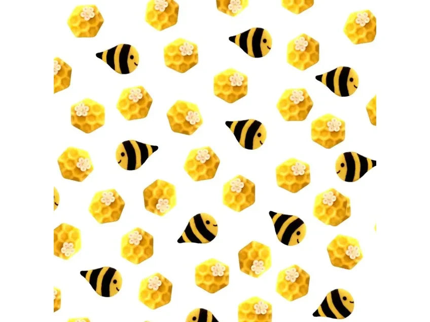 Rosh Hashanah Marzipan Bees & Honeycomb Candy Bites Gift Set