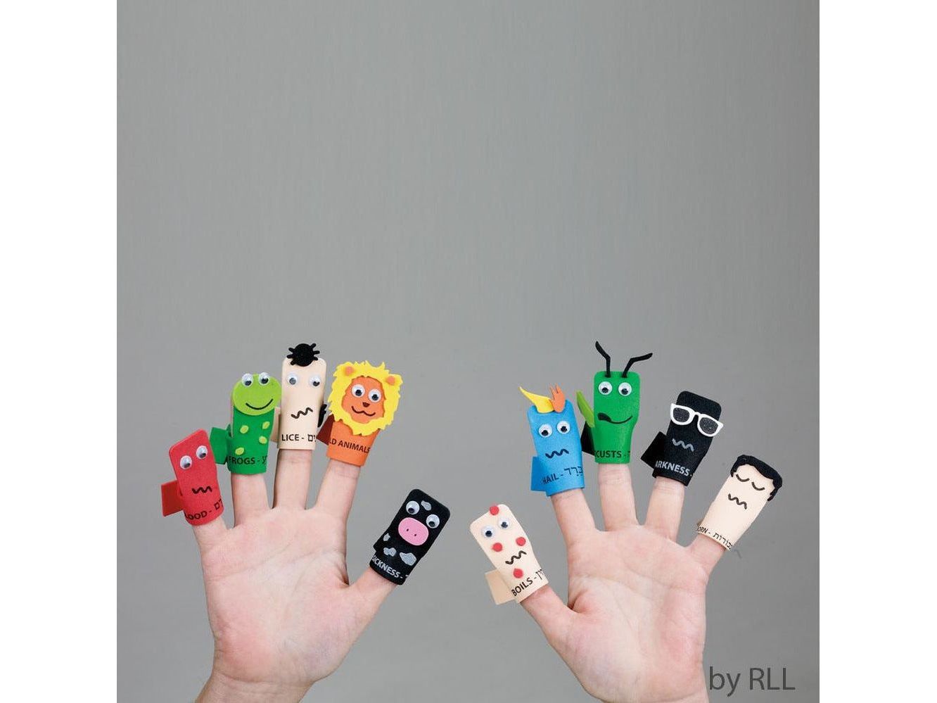 Passover Ten Plagues Foam Finger Puppet Kit