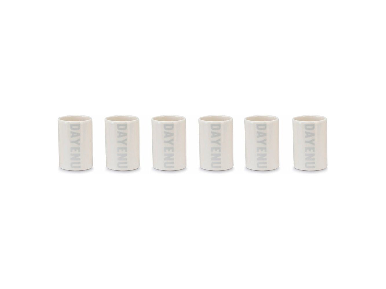 Set of 6 Dayenu Passover Cups