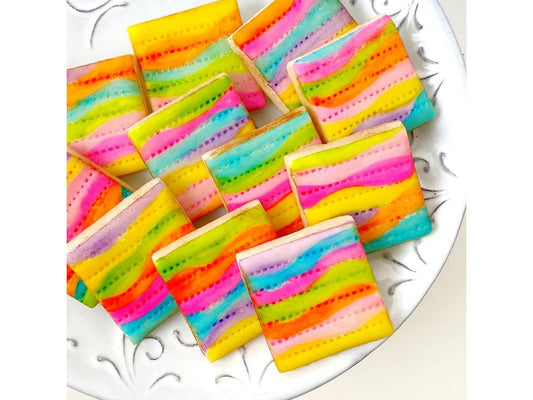Fantasy Rainbow Matzah - marzipan