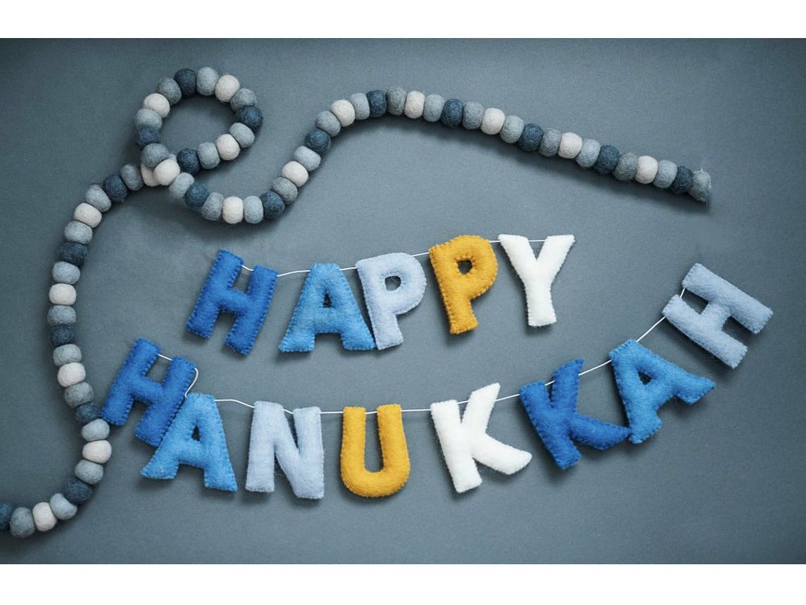 Happy Hanukkah Letter Garland