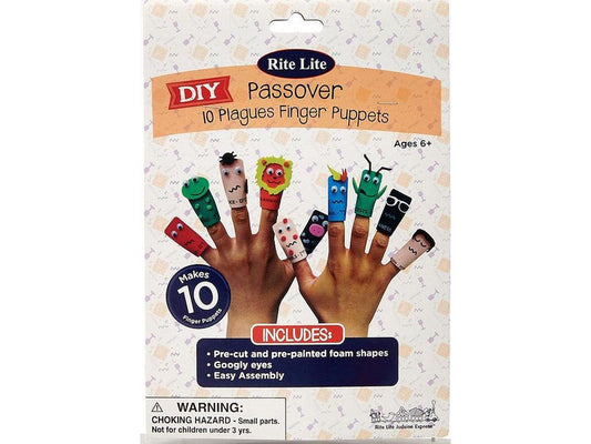 Passover Ten Plagues Foam Finger Puppet Kit