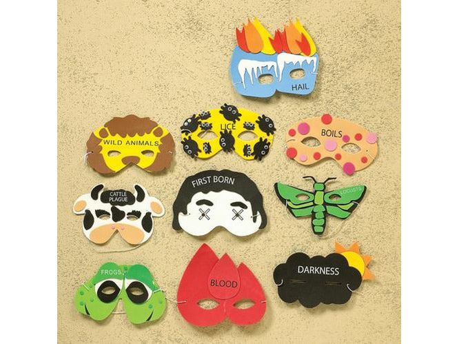 Passover Ten Plagues Masks