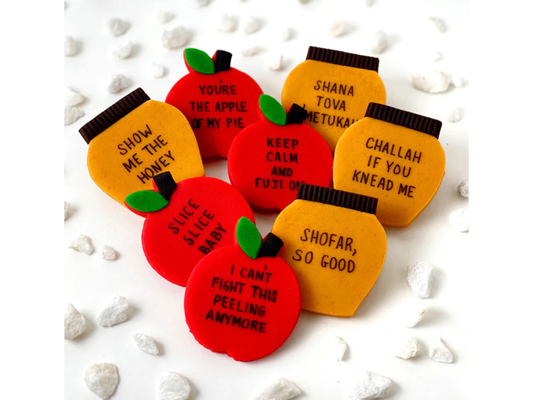 Apples & Honey Marzipan Conversation Tiles