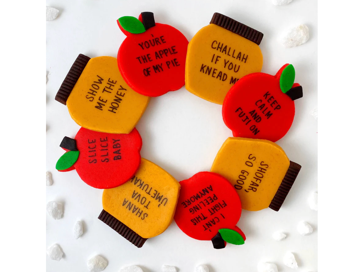 Apples & Honey Marzipan Conversation Tiles