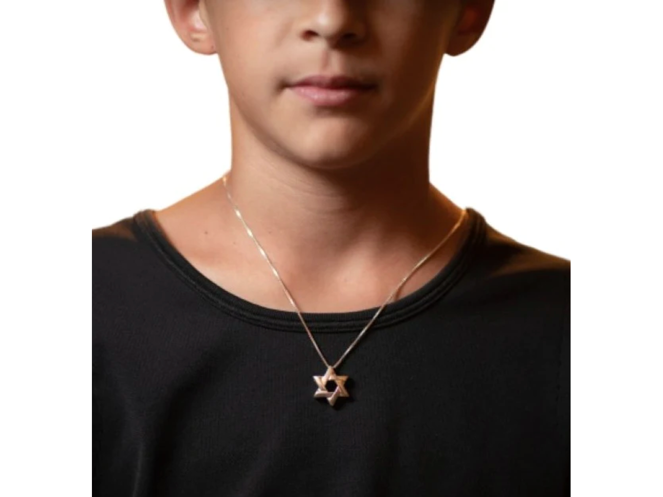 Star of David necklace for men