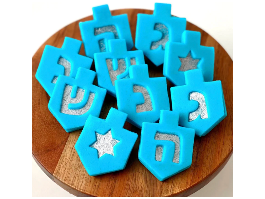Marzipan Dreidel Linzer
