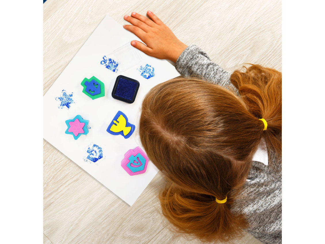 Chanukah EVA Stamp Set in Carrying Case