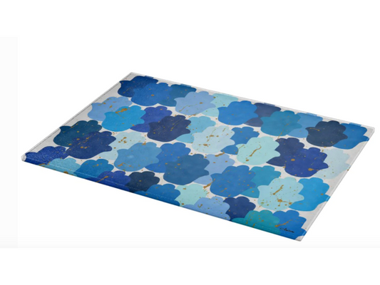 Blue Hamsas Glass (Drip) Tray