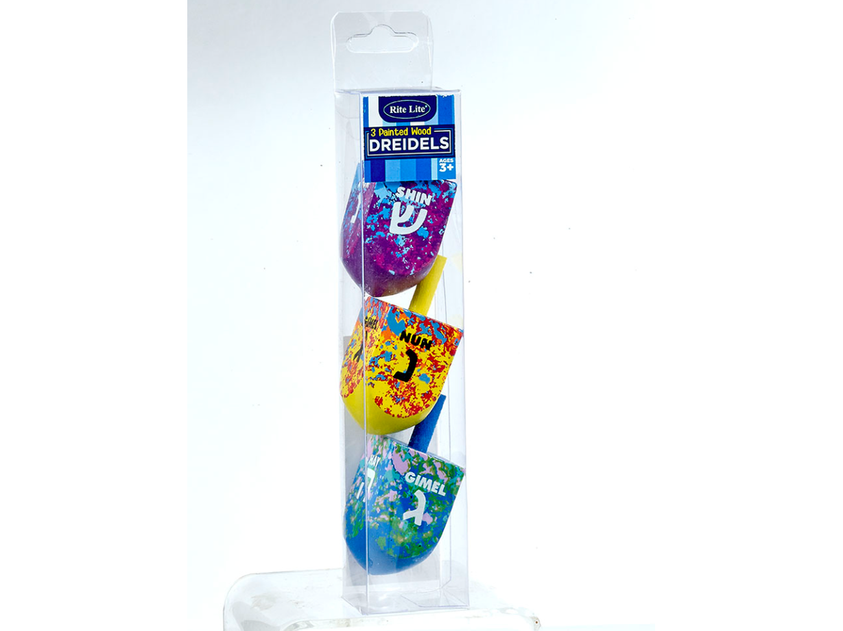 Splash Wood Dreidels