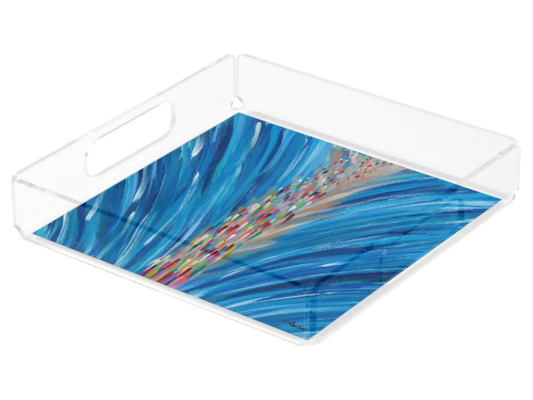 Crossing the Red Sea Acrylic Matzah Tray