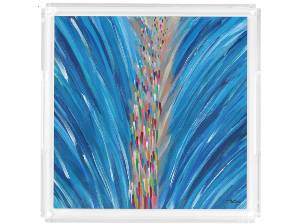 Crossing the Red Sea Acrylic Matzah Tray