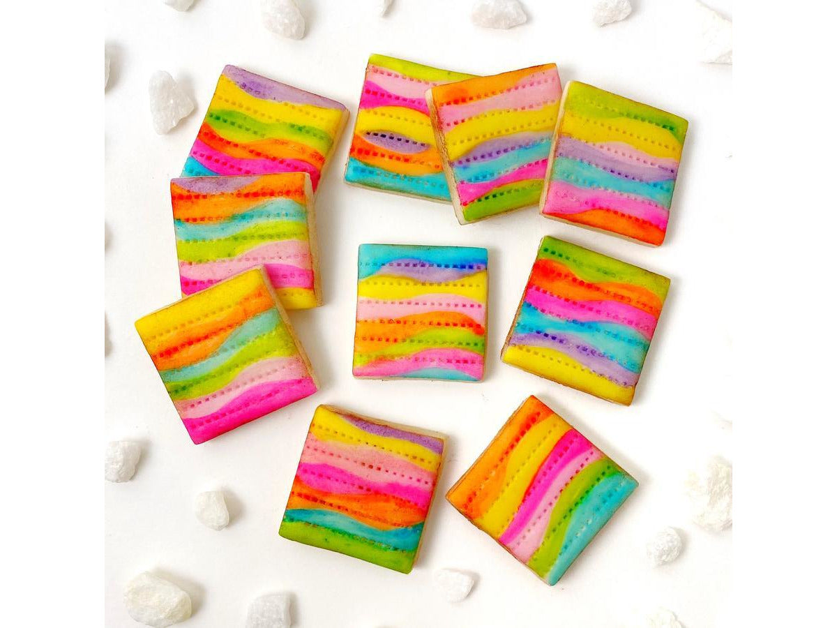 Fantasy Rainbow Matzah - marzipan