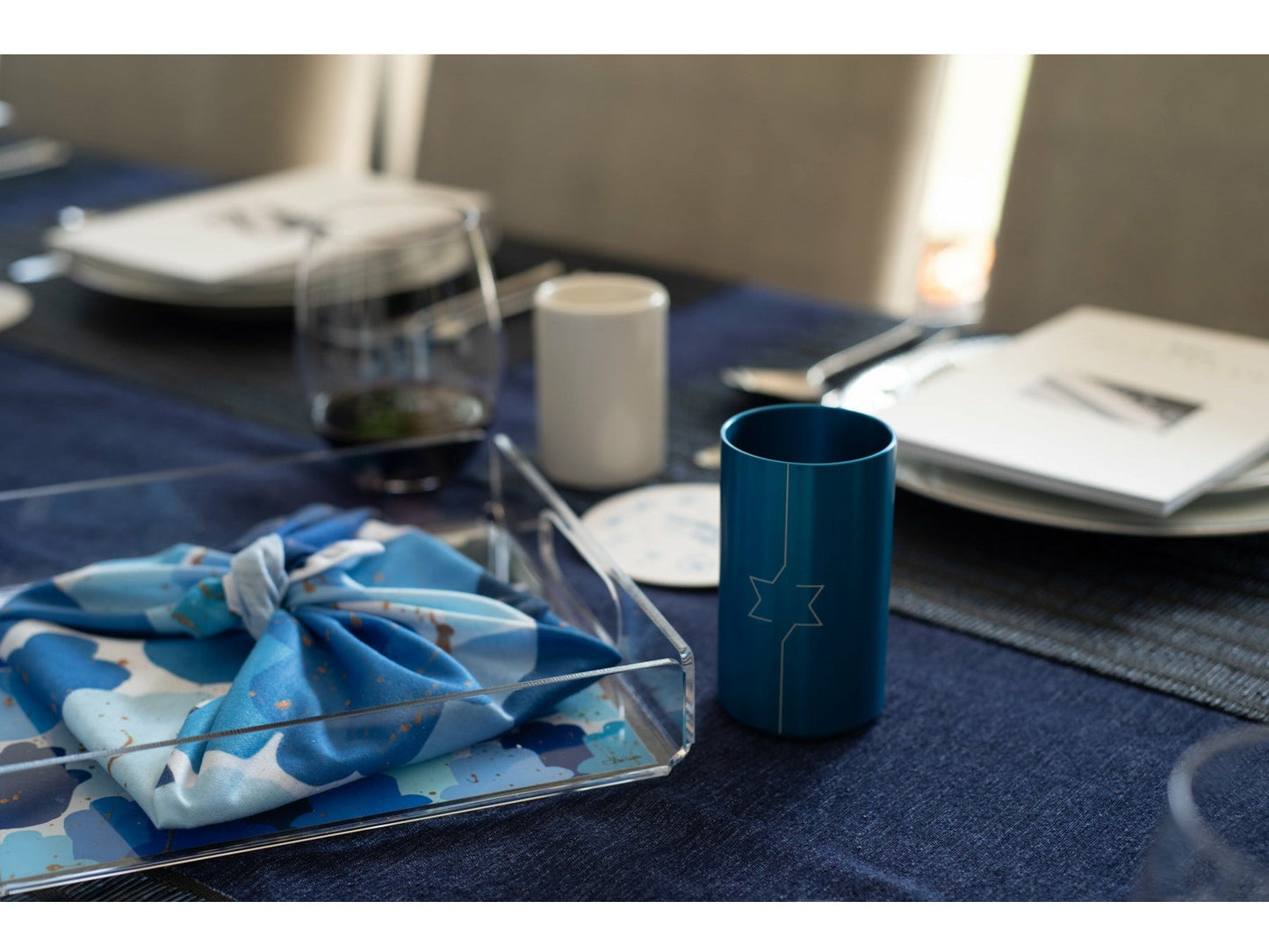 Hamsa Acrylic Matzah Tray
