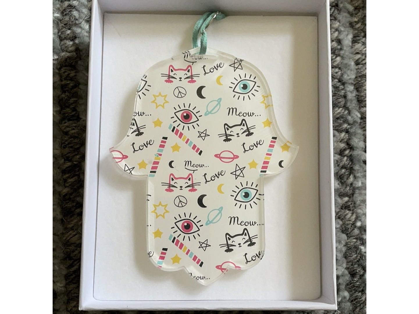 Hamsa with Colorful Illustration for Kids' Room