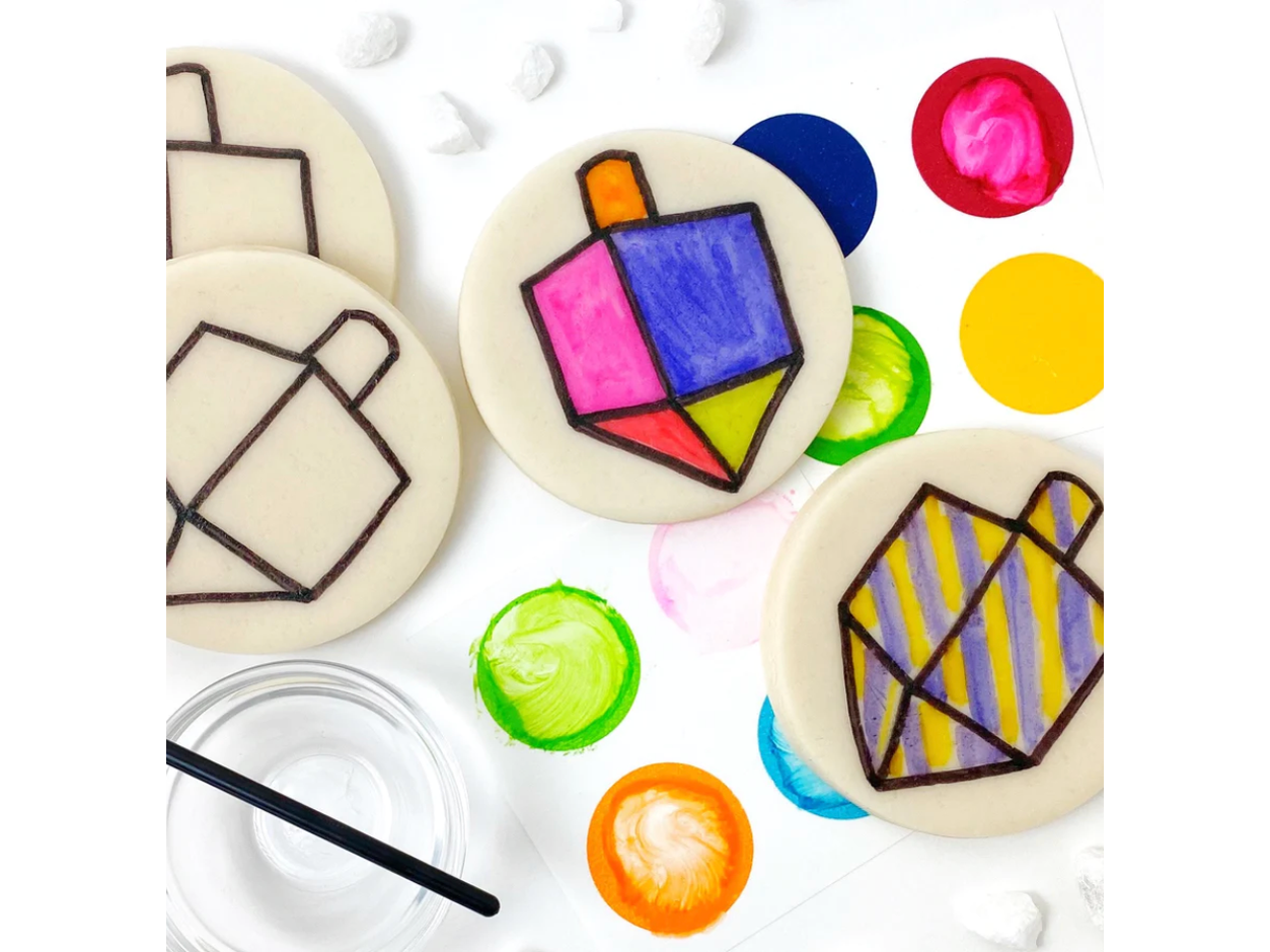Hanukkah Paint Your Own Marzipan Dreidels
