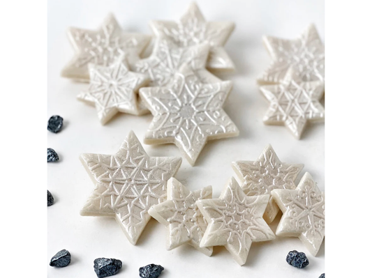 Hanukkah Marzipan Star of David Snowflake Collection