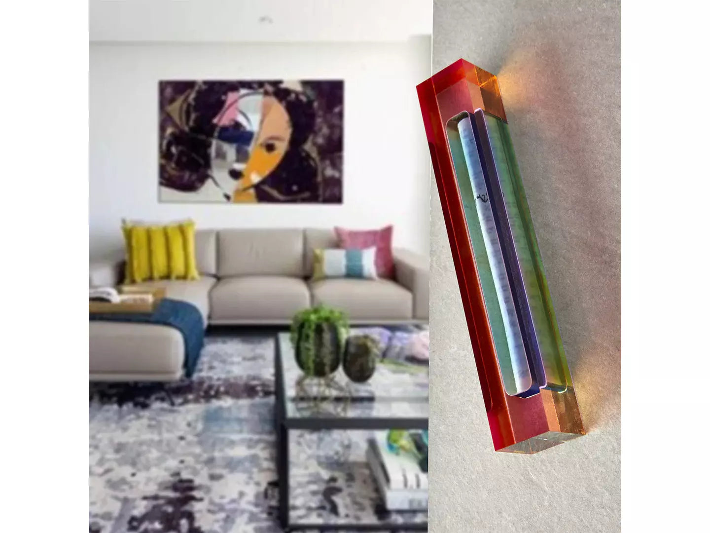 Acrylic Mezuzah, Large