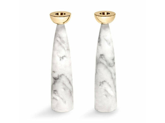 Coluna Marble Candle Holders