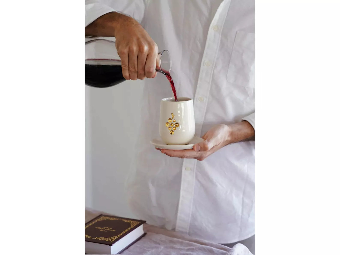 Ceramic Kiddush Cup