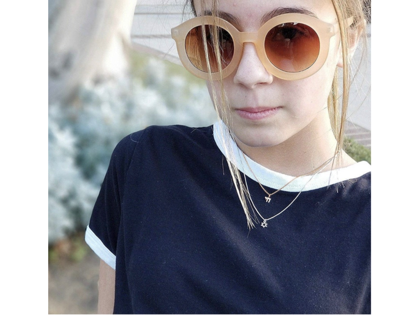 Chai Charm Necklace in 14k Gold